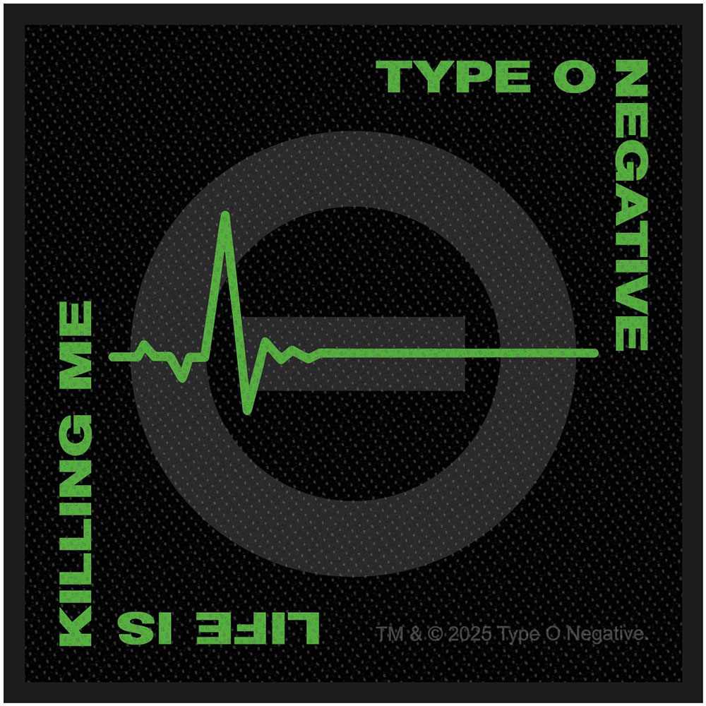 Type O Negative - Life Is Killing Me Patch - Black